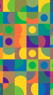 Yapılandırılmış Soyut Çemberler Geometrik Hareket Yeniliği Arkaplanı