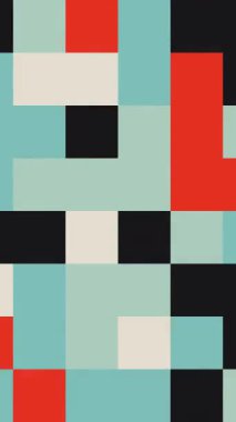 Minimalist Geometrik Tasarım ile Soyut Prosedür Çemberleri Animasyonu