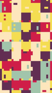 Modern Temiz Piksel Kafes Prosedür Geometrik Canlandırma Arkaplanı