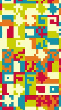 Profesyonel Pikselsiz Kafes Yapısı Geometrik Döngüsü