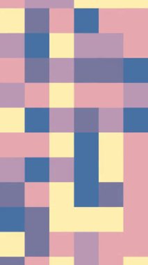 Modern Kareler Çemberleri Kusursuz Canlandırılmış Arkaplan