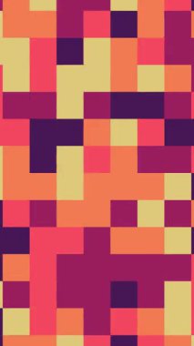 Soyut İşlem Kareleri Hücre Doldurma Canlandırma Arkaplanı