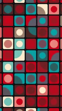 Canlandırılmış Dairesel Desen Kusursuz Kurumsal Hareket Arkaplanı