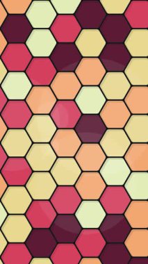 Profesyonel Hex Arayüzü Arkaplanı için Simetrik Dairesel İlerleme