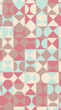 Yapılandırılmış Soyut Geometrik Şekiller Hareket Yeniliği Arkaplanı