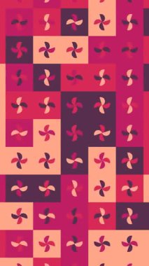 Temiz Modern Geometrik Formlar Soyut Hareket Video Döngüsü