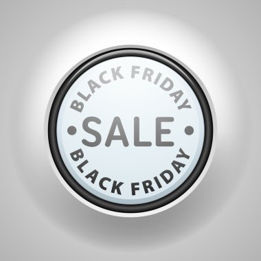 Siyah Cuma satış düğmesini