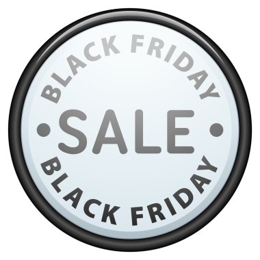 Siyah Cuma satış düğmesini