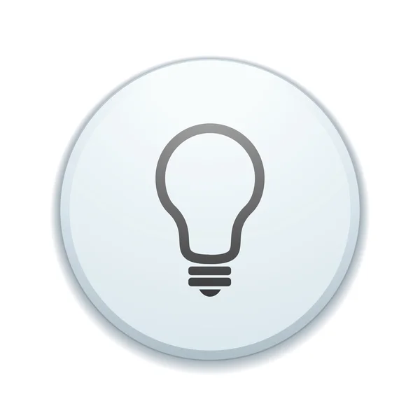 Sinal de botão de luz da lâmpada — Vetor de Stock