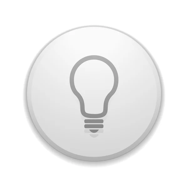 電球ライト ・ ボタン記号 — ストックベクタ