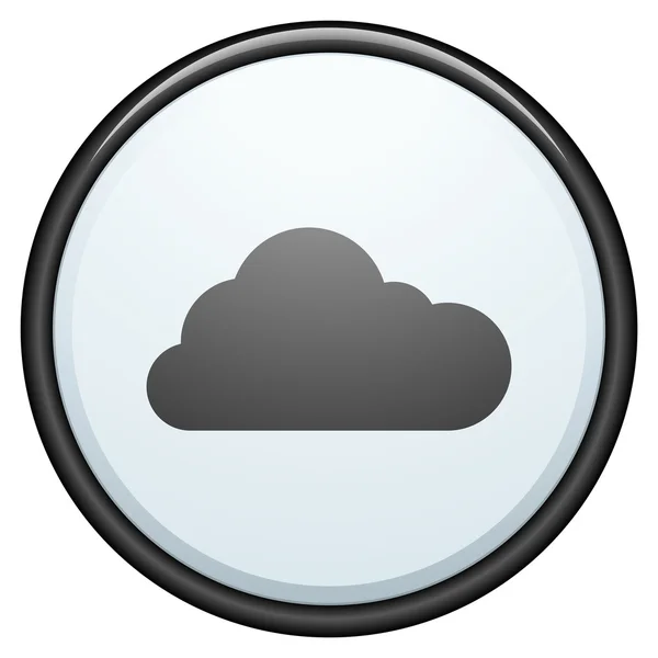 Cloud botón sygn icono — Archivo Imágenes Vectoriales