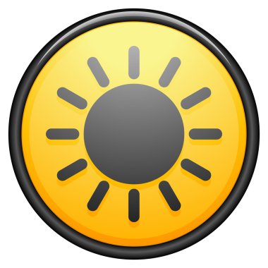 Isı düğme işareti simgesi