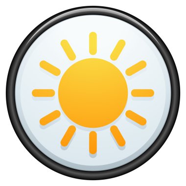 Isı düğme işareti simgesi