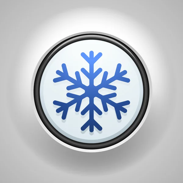Ícone de sinal de botão de congelamento —  Vetores de Stock