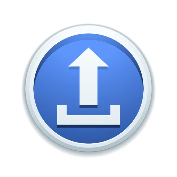 Upload knop teken pictogram — Stockvector