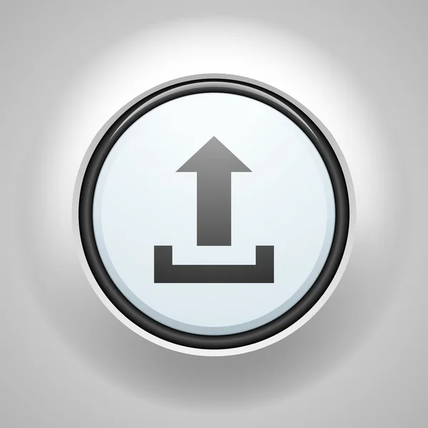 Upload knop teken pictogram — Stockvector