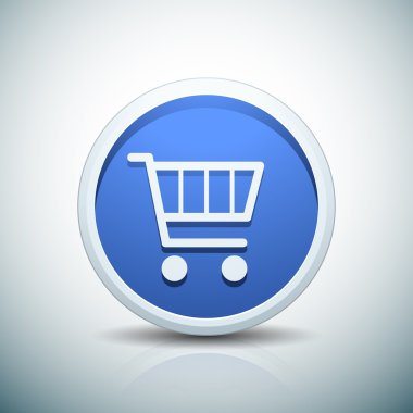 Alışveriş sepeti düğme simgesini işaret