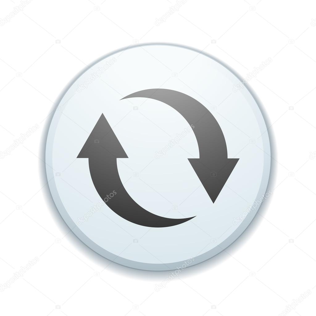 Refresh web button sign