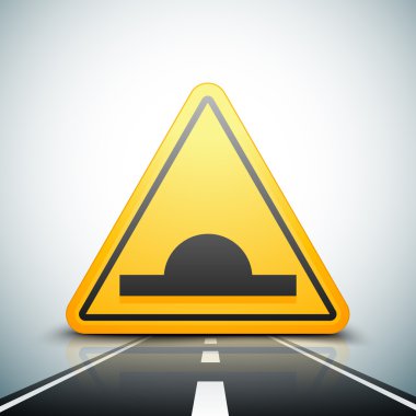 Önceden uyarı trafik işaretleri çarpmak