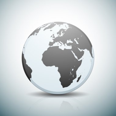 Globo dünya düğmesi işareti