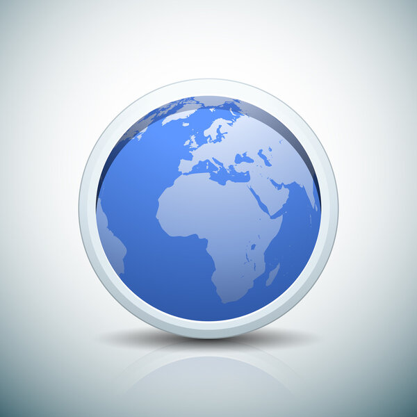 Globo World button sign