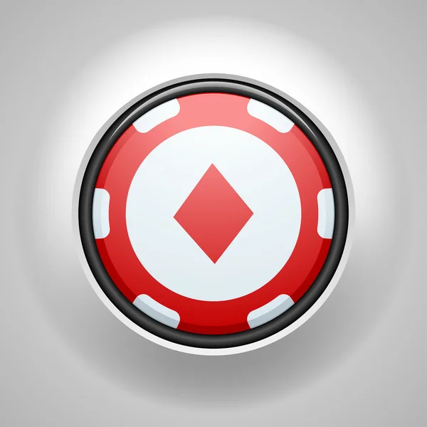 Diamant costume Poker puce — Image vectorielle