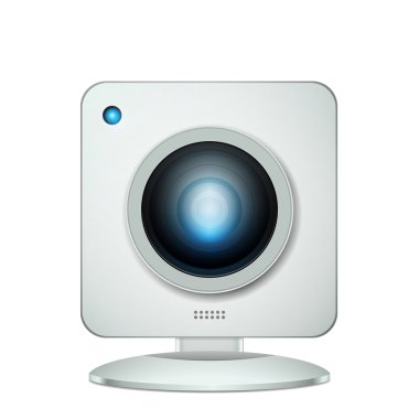 Web kamera kavramı gerçekçi illüstrasyon