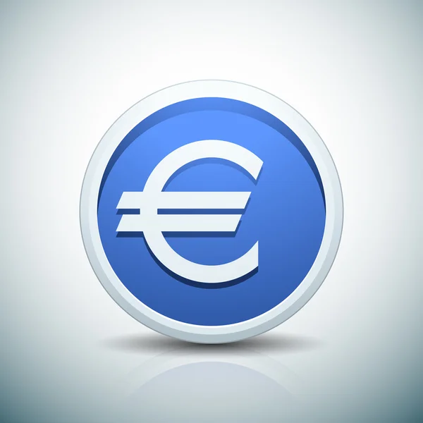 Значок знака евро — стоковый вектор