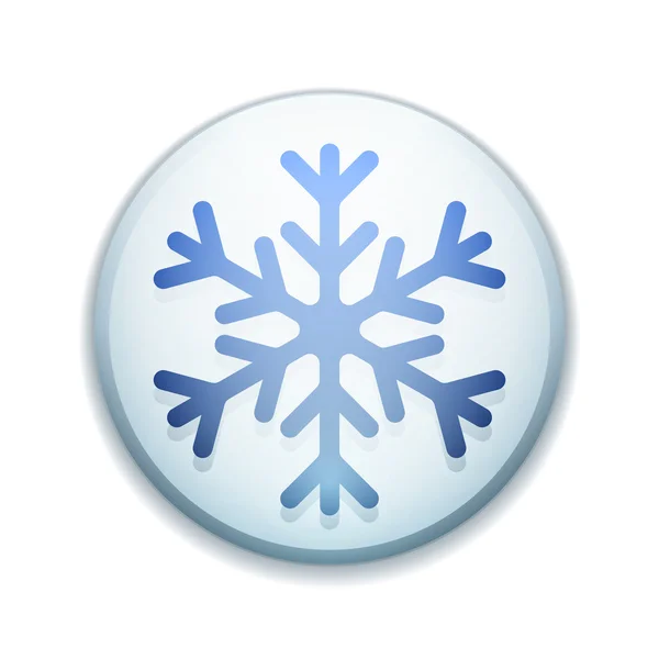 Freezing button sign illustration — Stock Vector