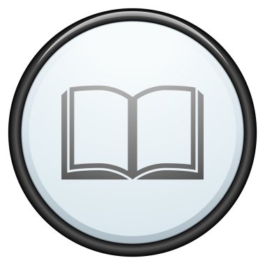 Kitap düğmesini işaret illüstrasyon
