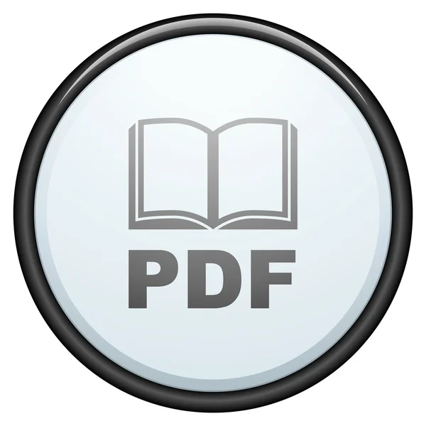 Pdf 书按钮标志 — 图库矢量图片