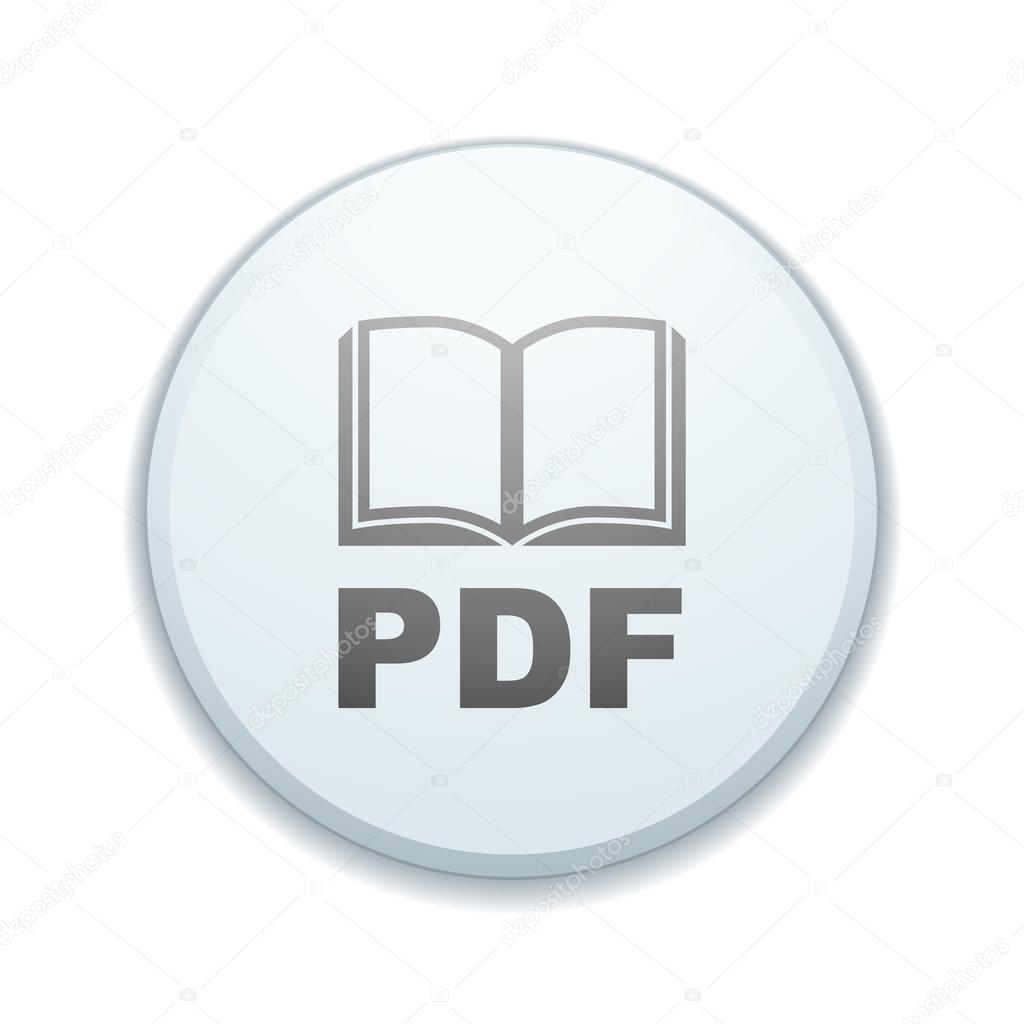 PDF Book button sign
