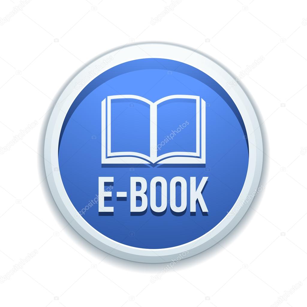E-book button illustration sign