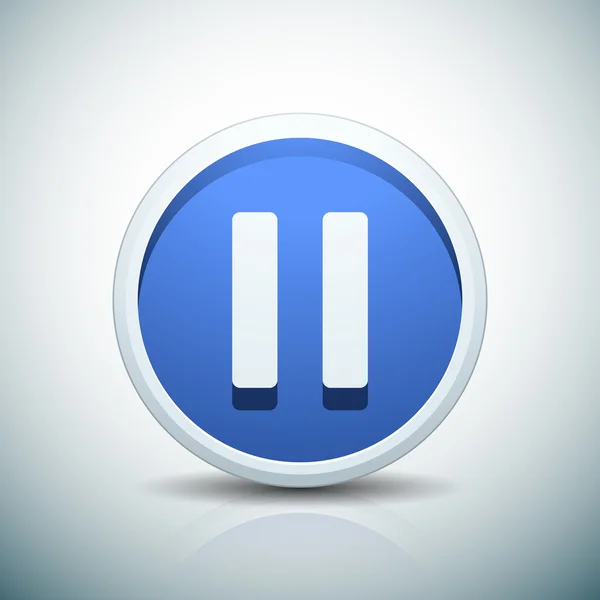 Pausa icono de signo de botón — Archivo Imágenes Vectoriales