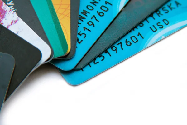 Nära Foto av kreditkort — Stockfoto