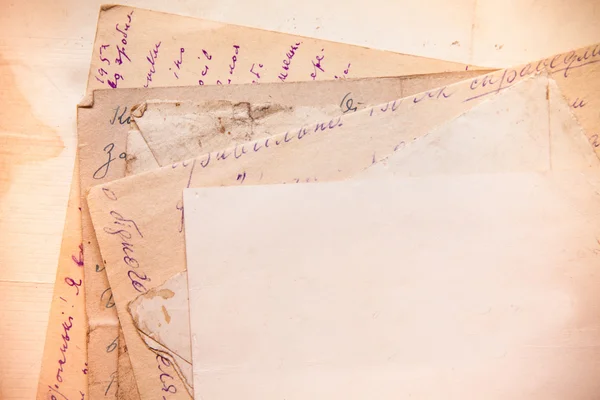 Fond vintage avec vieux papiers et lettres — Photo