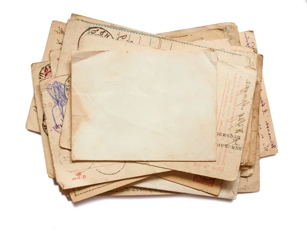 Antika arka plan ile eski Makaleler ve mektuplar