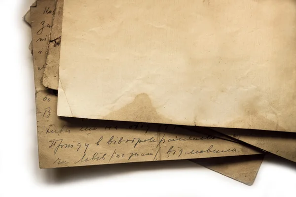 오래 된 서류와 편지 빈티지 배경 — 스톡 사진