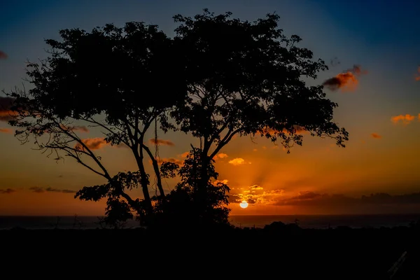 Tropical Sunset Republic Mauritius Summer Times — Stock Photo, Image