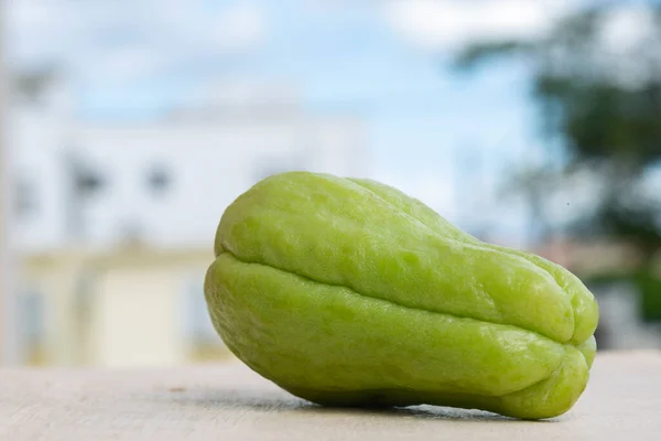 Chayote Biologico Verde Fresco — Foto Stock