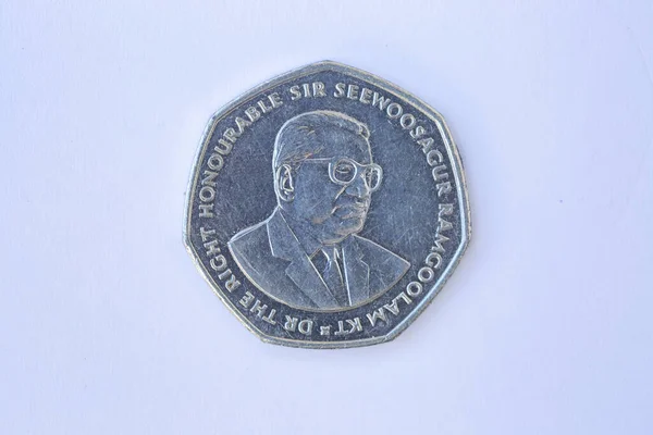 毛里求斯10卢比硬币 — 图库照片