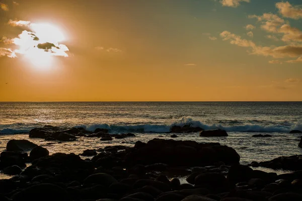 Скалистый Пляж Альбиона Западе Острова Маврикий — стоковое фото