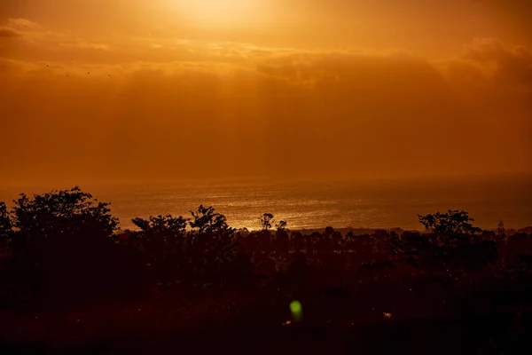 Puesta Sol Sobre Océano Verano —  Fotos de Stock