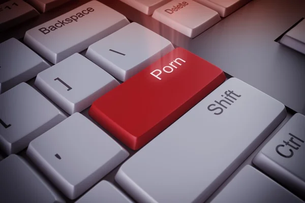 Pornkiy Com - Keyboard with a porn key Stock Photo by Â©alphaspirit 102054276