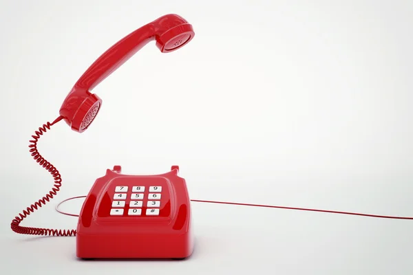 Vintage telefoon met draad — Stockfoto