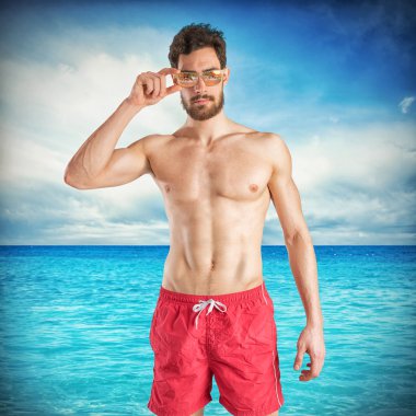 Çocuk kırmızı mayo