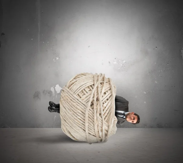 Trapped businessman — Stock Photo, Image