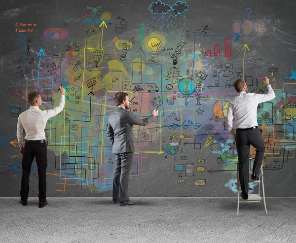 iş takım yeni bir proje çizim