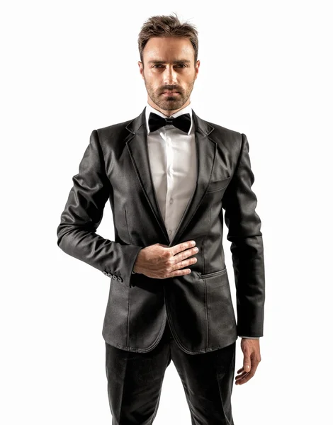 Elegante hombre con pajarita —  Fotos de Stock