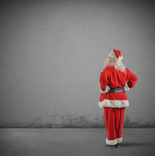 Santa Claus na tekstura tło — Zdjęcie stockowe
